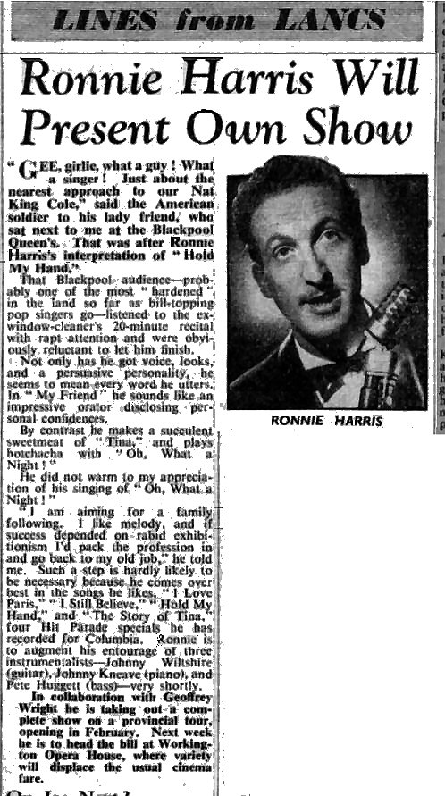 ron Stage 31 December 1954